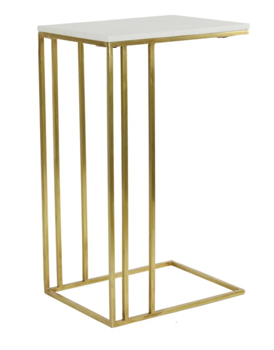 Sivupöytä ROSHAN valkoinen marmori