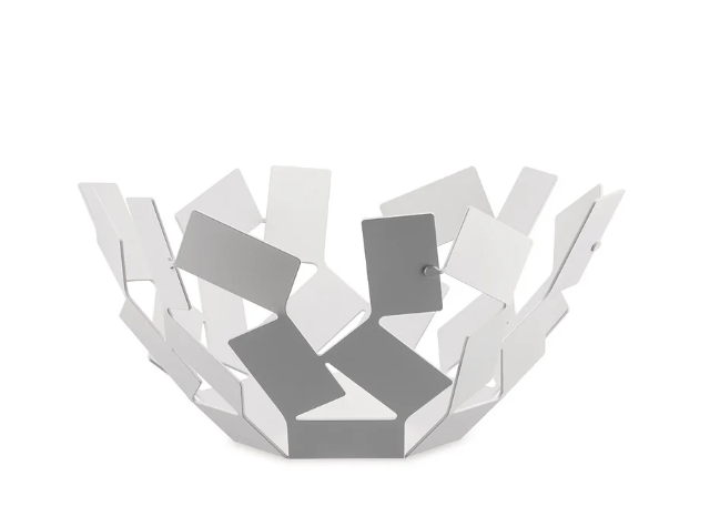 Hedelmäkulho LA STANZA DELLO SCIROCCO valkoinen metalli