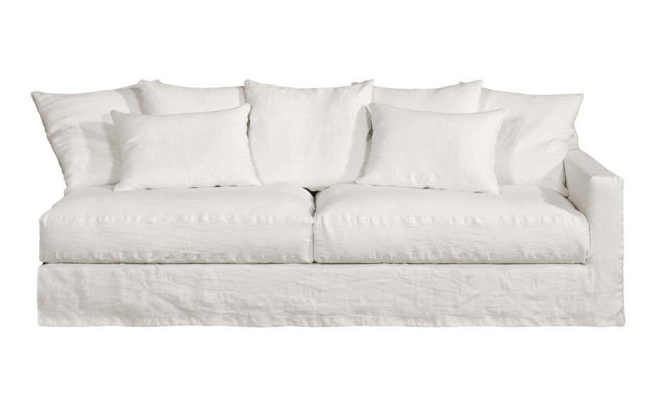 Sohvamoduuli 195cm oikea käsinoja Chanelle XL Newlin valkoinen