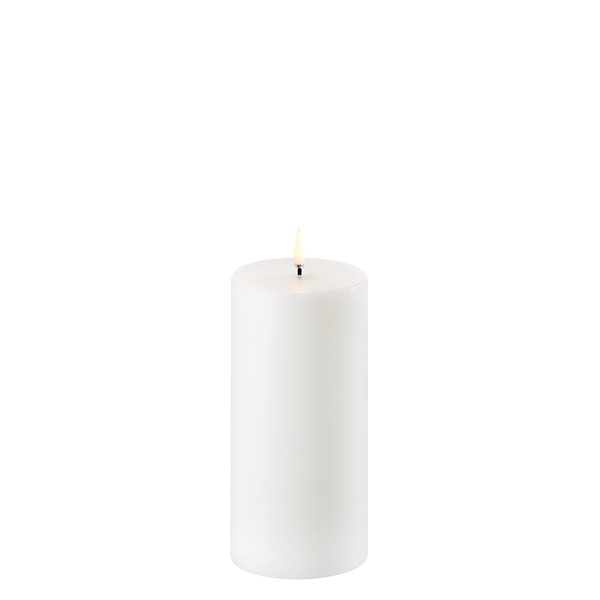 LED kynttilä, Nordic white 7,8 x15cm, suora