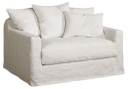 Loveseat CHANELLE Newlin valkoinen