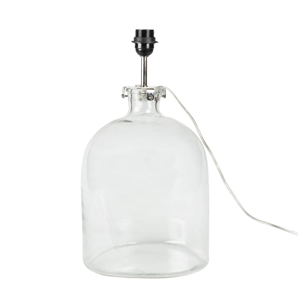 Lasinen lampunjalka Portland 39 cm