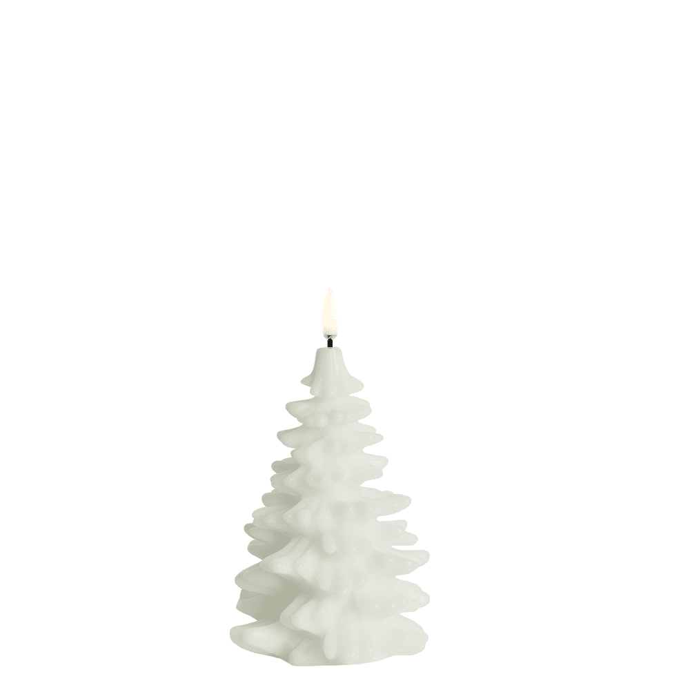 LED kynttilä CHRISTMAS TREE 10x15 cm - Nordic White