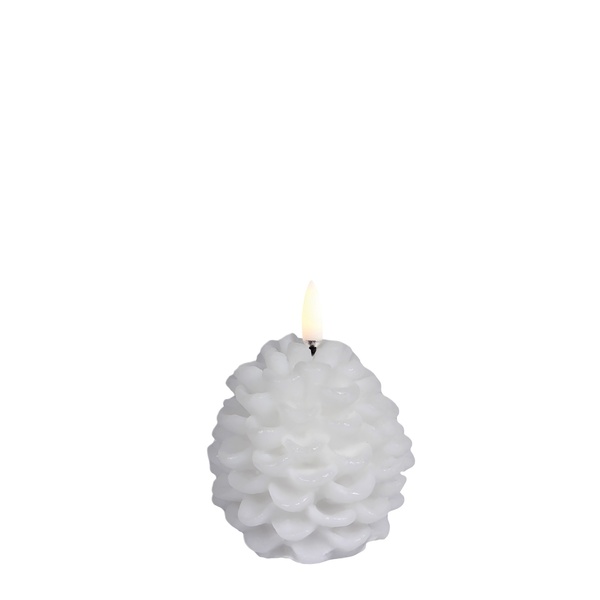 LED kynttilä  PINE CONE, Nordic white, 7x7 cm