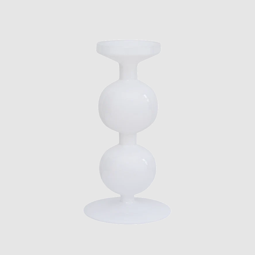 Kynttiläjalka BULB valkoinen