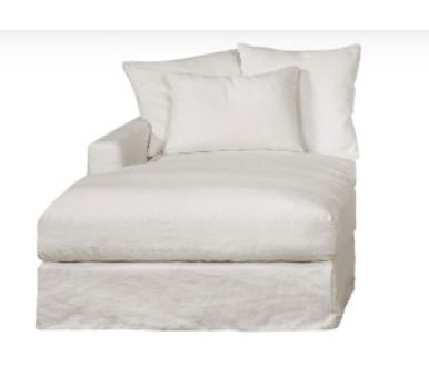 Divaanimoduuli Chanelle XL Newlin valkoinen vasen