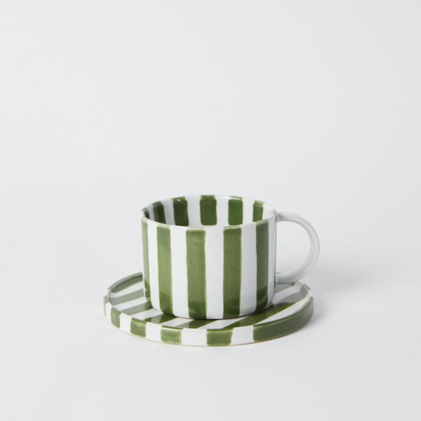 Kuppi Monica Vihreä/valkoinen