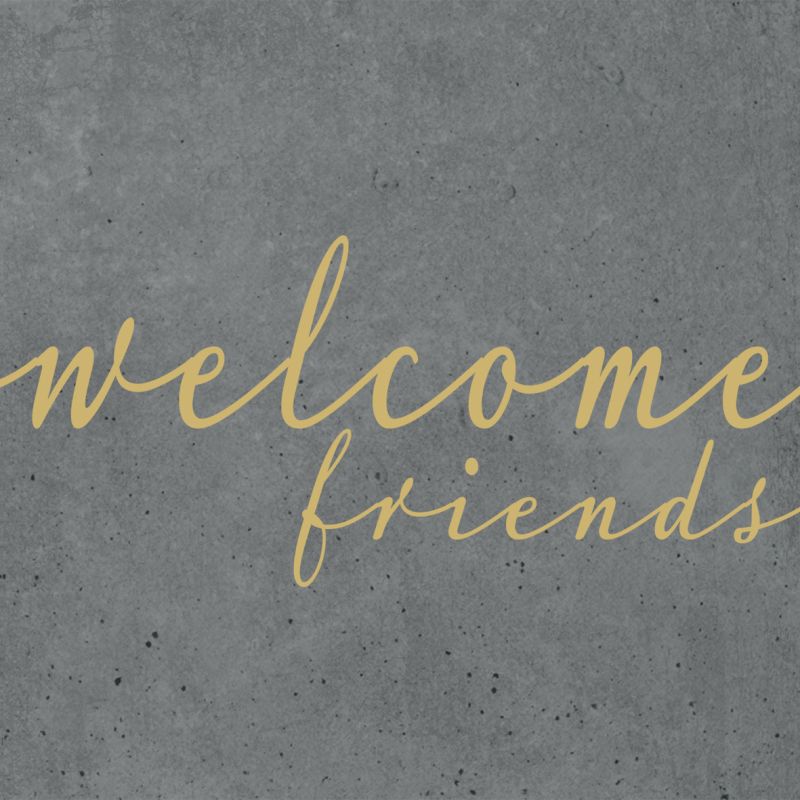 Servetti WELCOME FRIENDS cement 33x33cm