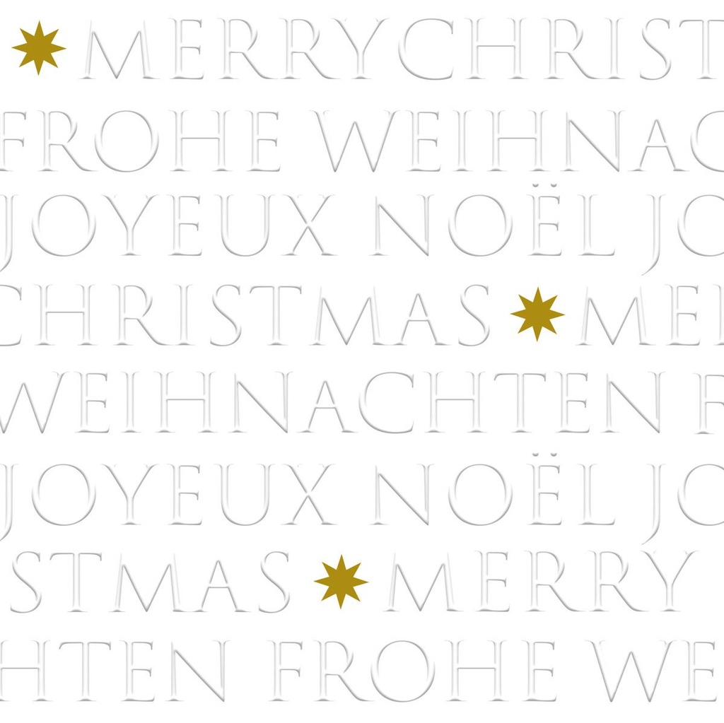 Paperiservietti Joulu Kohokuvioitu Helmi 40x40