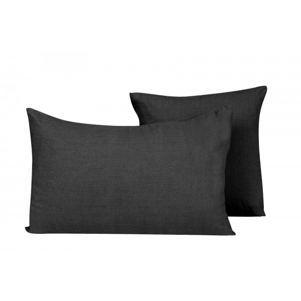 Pellavatyynynpäällinen PROPRIANO 80x80 cm, musta