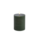 Led-Kynttilä Olive Green, Rustic, 7,8x10 cm