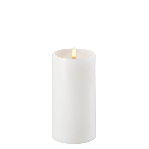 LED kynttilä, Nordic white 7,8 x15 cm, kovera