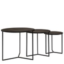 Sivupöytä JUNO 3 kpl setti musta