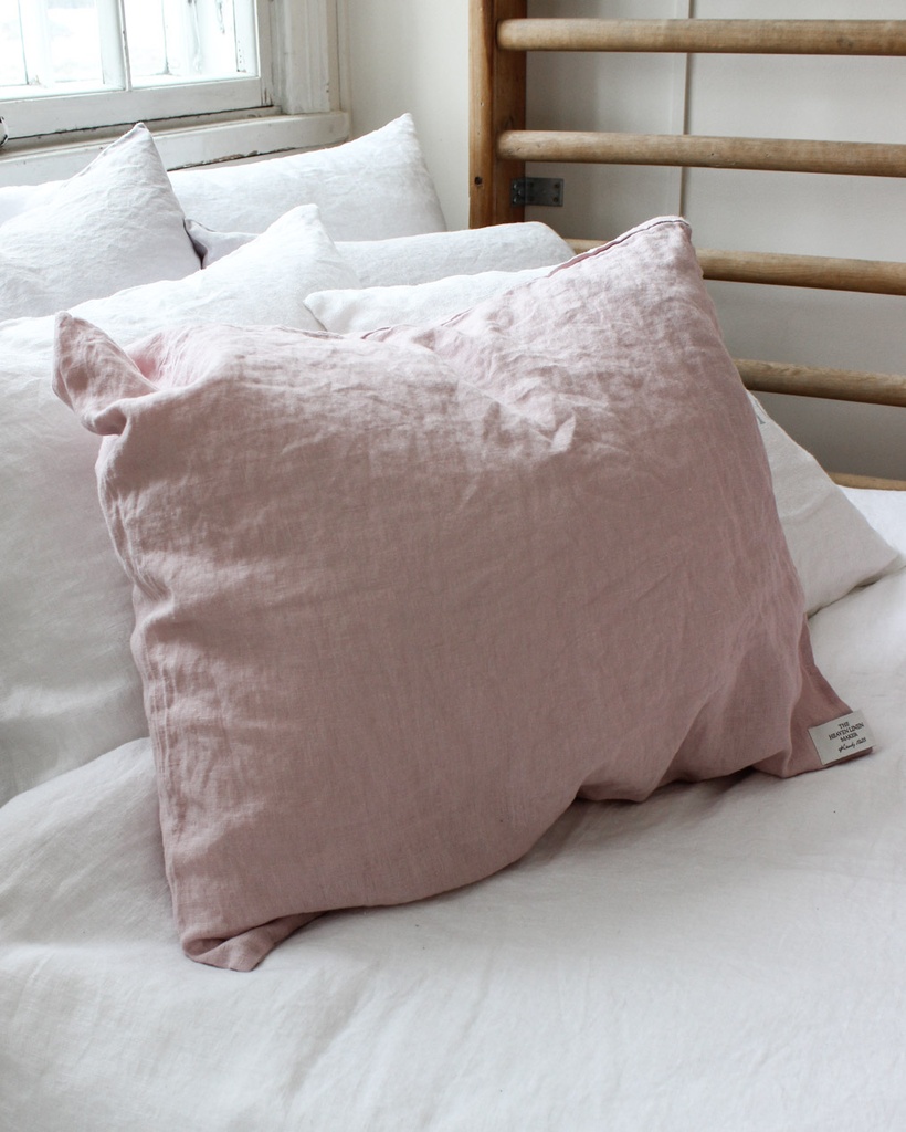 Heaven Pellavatyynyliina 50x60cm, utuinen roosa