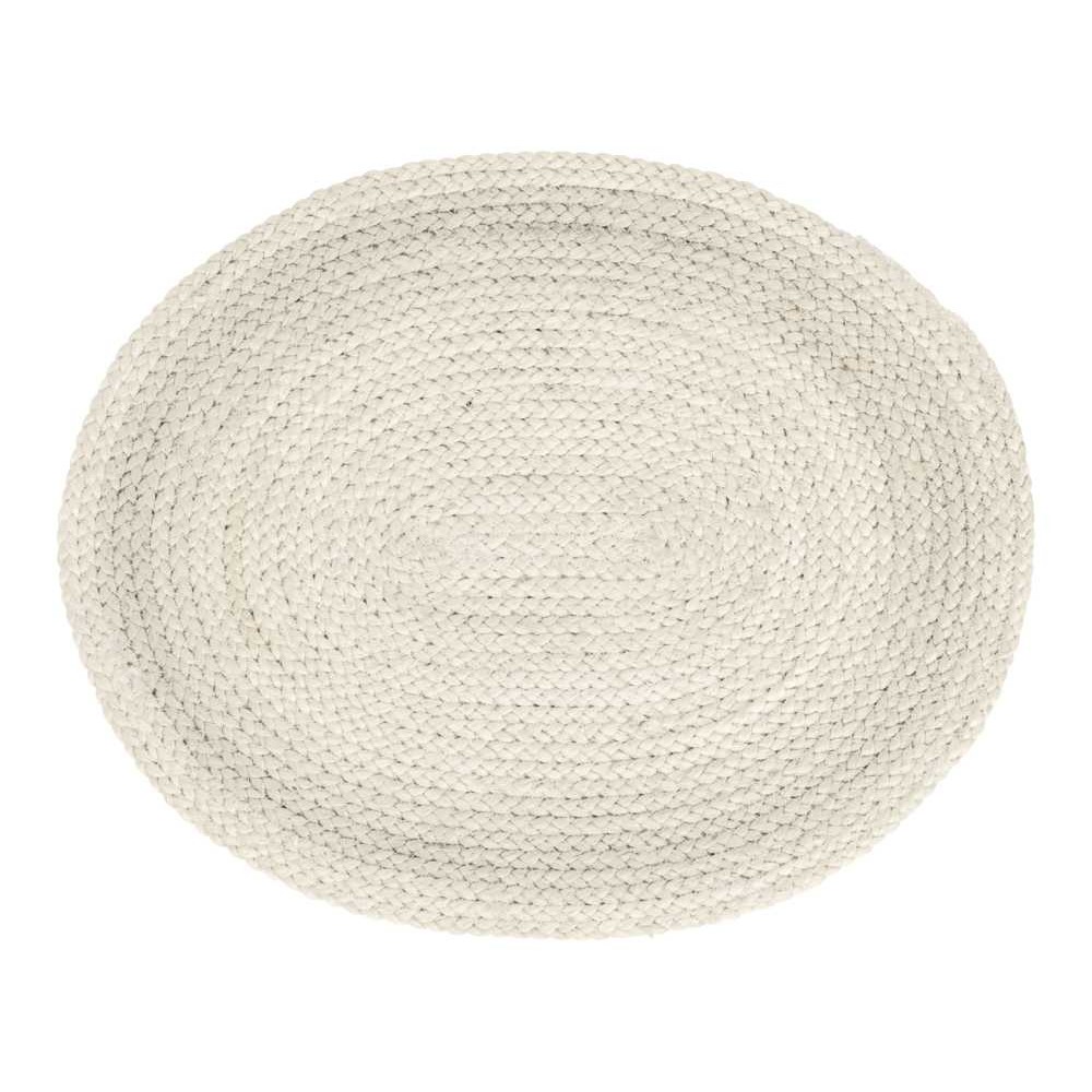 Ovaali juuttitabletti ELIN luonnonvalkoinen