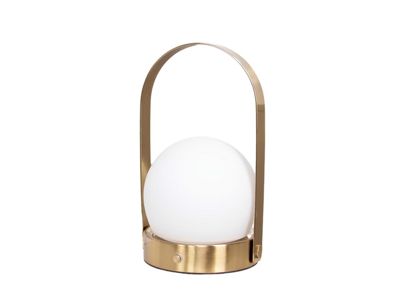 Ladattava LED-valaisin David kulta