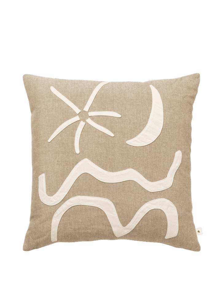 Tyynynpäällinen Kove Applique 50x50 cm Tan