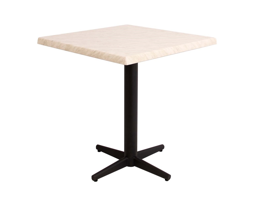 Ulkopöytä Marbel beige 70x70cm, metalli jalka