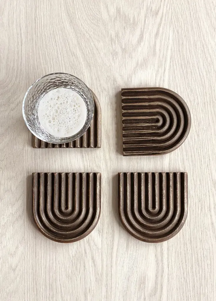 Lasinaluset Pozzi Ruskea 4kpl