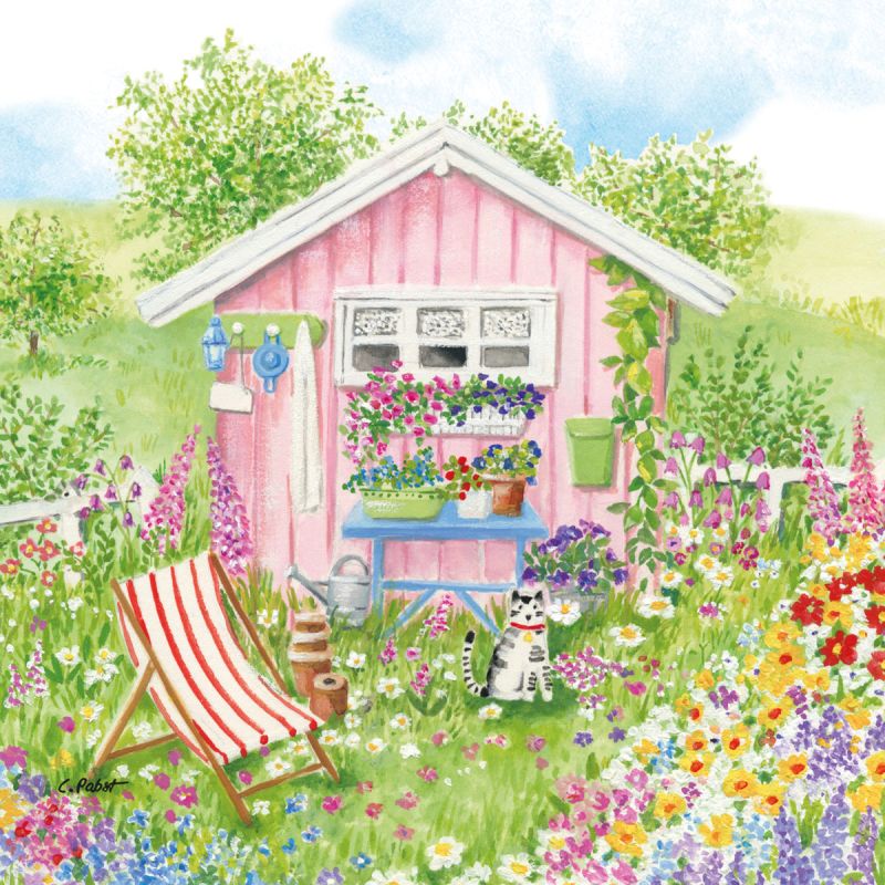 Servietti MAISON ROSE 33x33cm