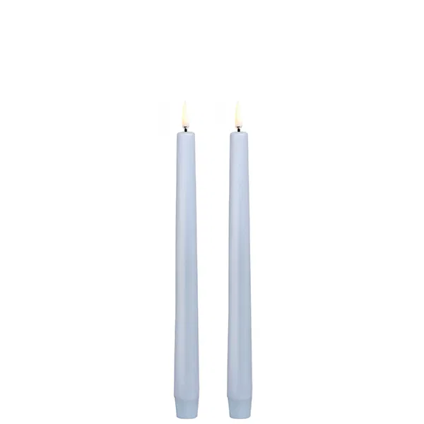 Led-Kruunukynttilät 2-setti Sky Blue 2,3x25cm
