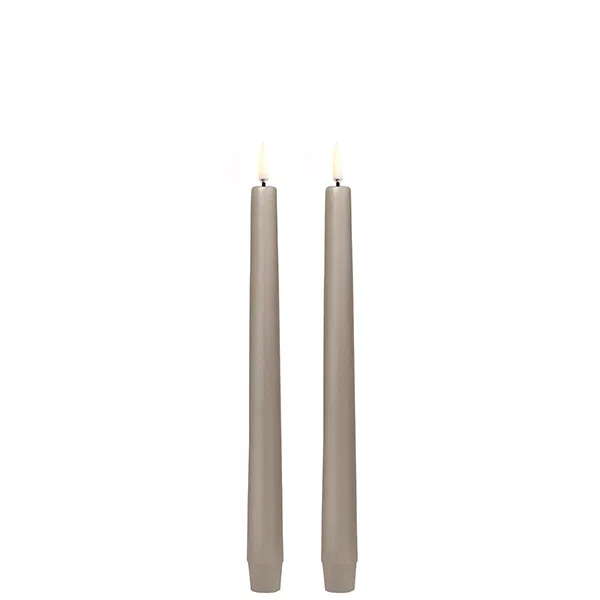 Led-Kruunukynttilät 2-setti Sandstone 2,3x25cm