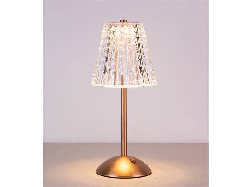 Ladattava LED-valaisin Chandel messinki