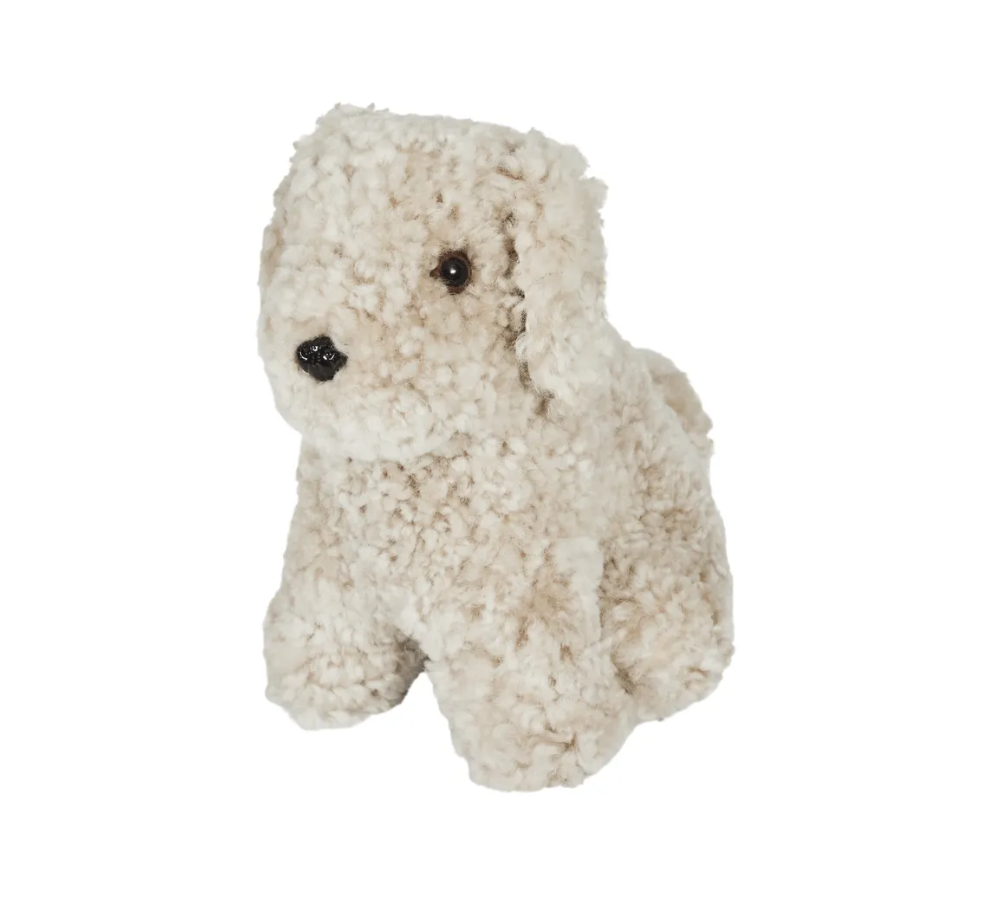 Lampaannahka pehmolelu CURLY pearl