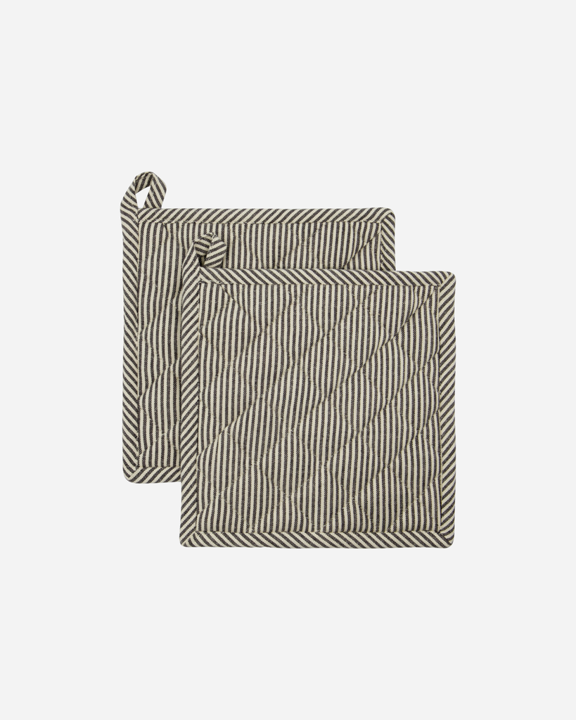 Patalappu Chef valko-harmaa raita 