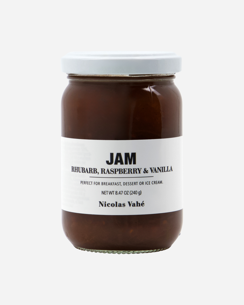 Raparperi-, vadelma- ja vaniljahillo