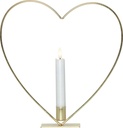 Flamme Heart pöytäkoriste messinki 