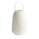 Keraaminen lyhty M valkoinen  