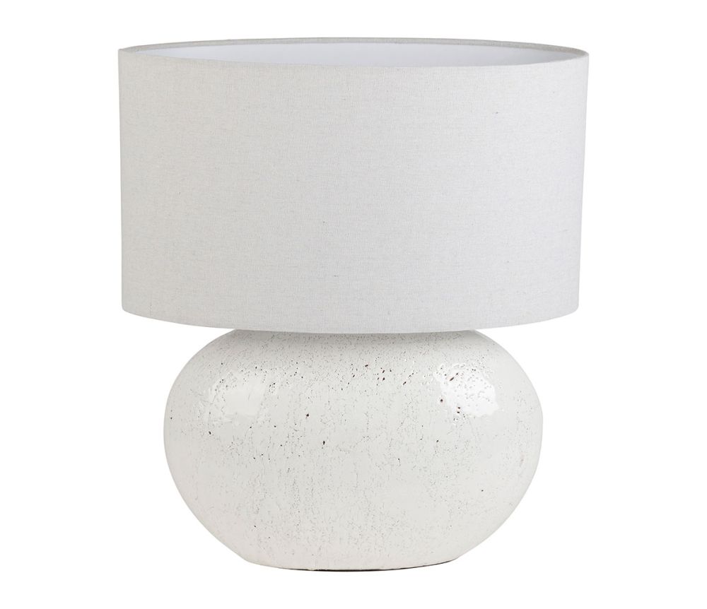 Valaisin soikea + Varjostin beige pellava