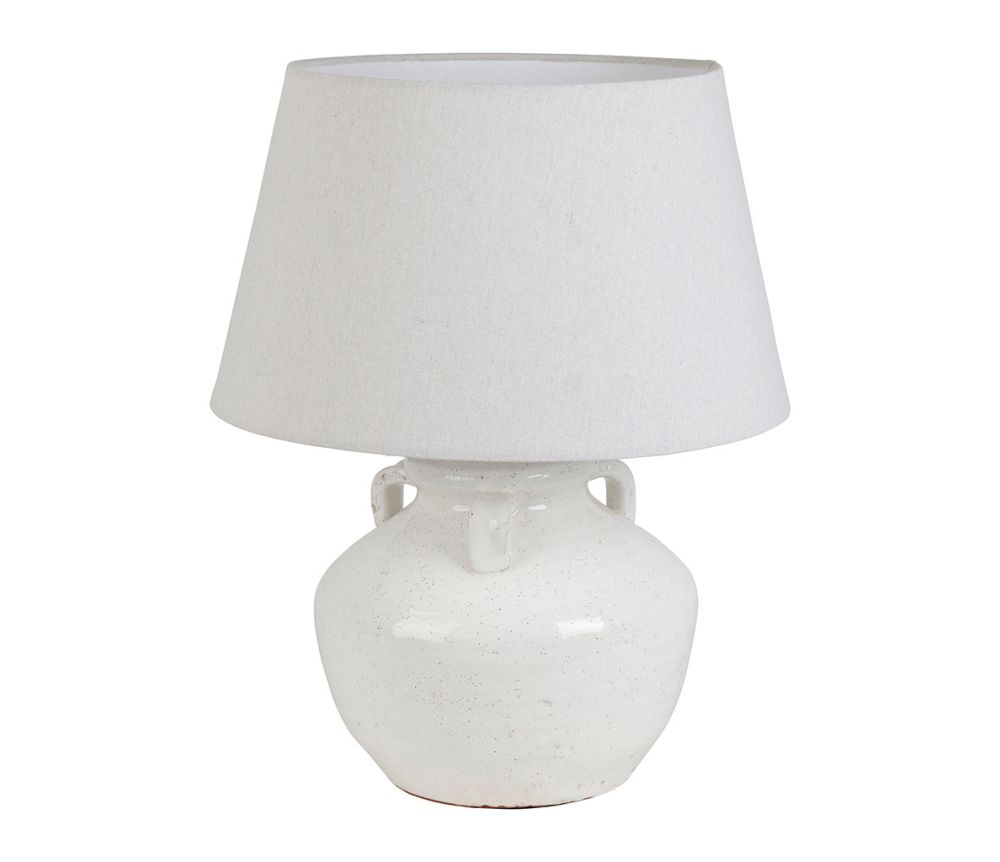 Lampunjalka + Varjostin valkoinen Terracotta   