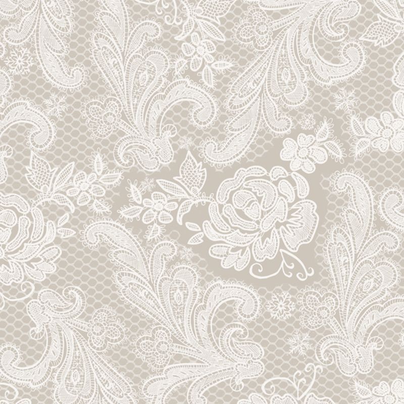 Paperiservietti Lace Royal Taupe 33x33 