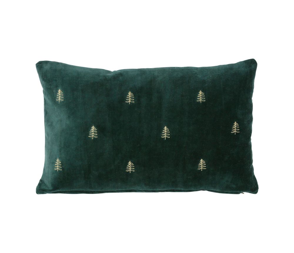 Tyynynpäällinen kultaiset kuuset 50 x 30 cm