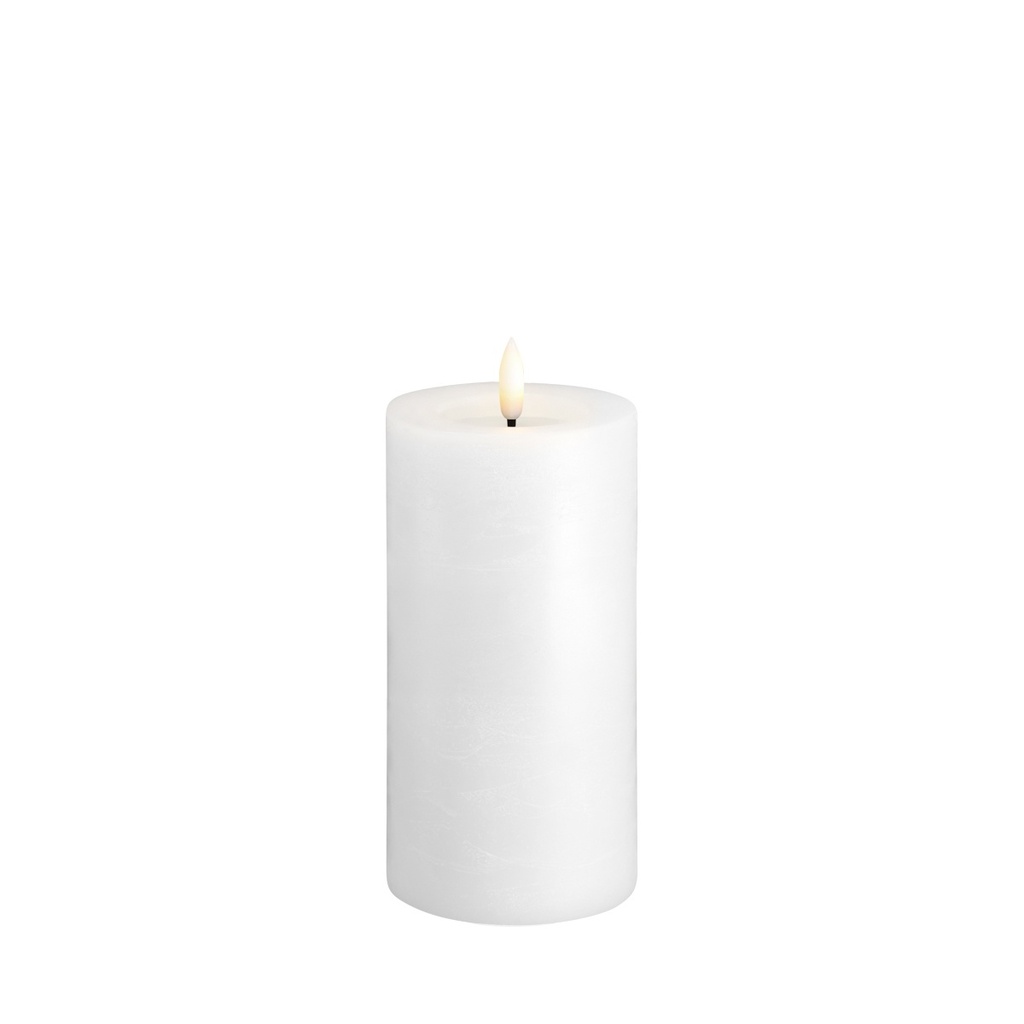 LED kynttilä, Rock, Melted,Classic White,74x150mm 