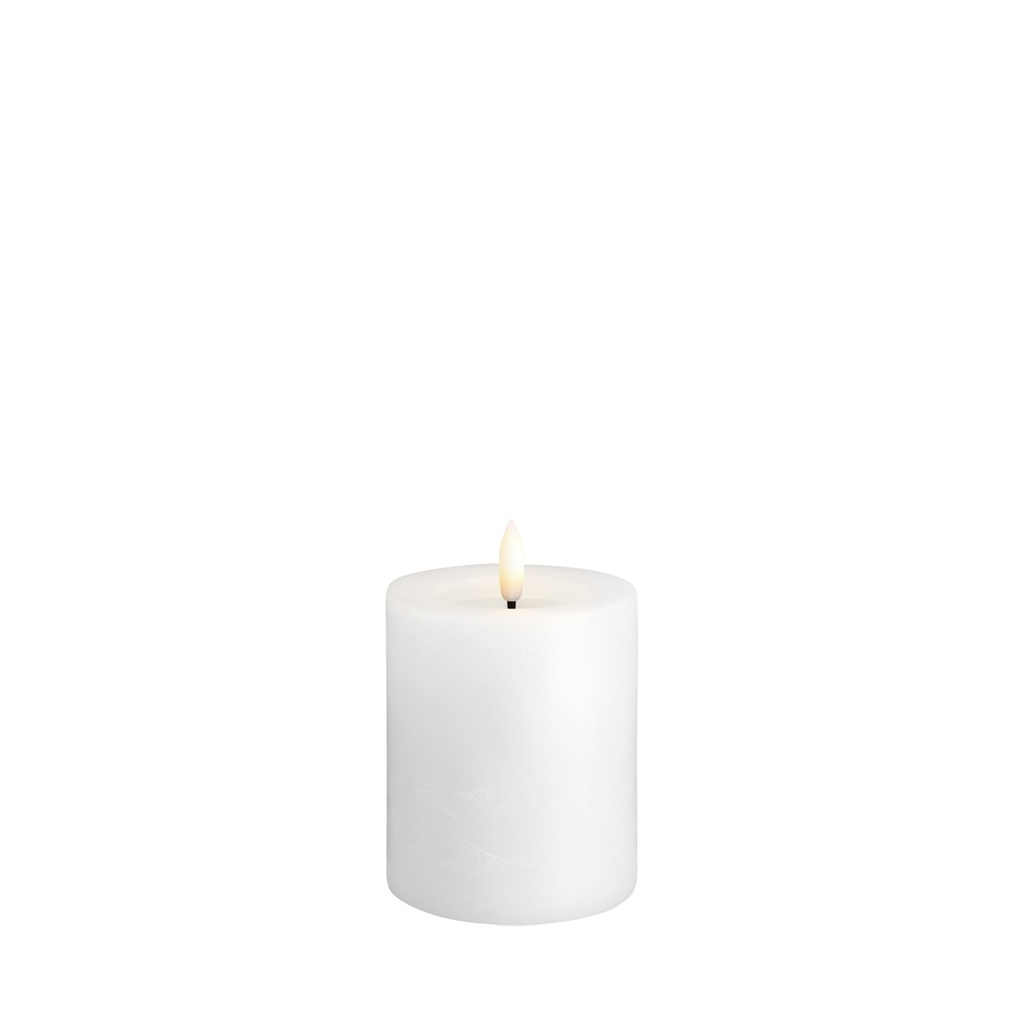 LED kynttilä, Rock, Melted,Classic White 74x100mm