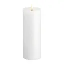LED kynttilä, Rock, Melted, Classic White 74x200mm  