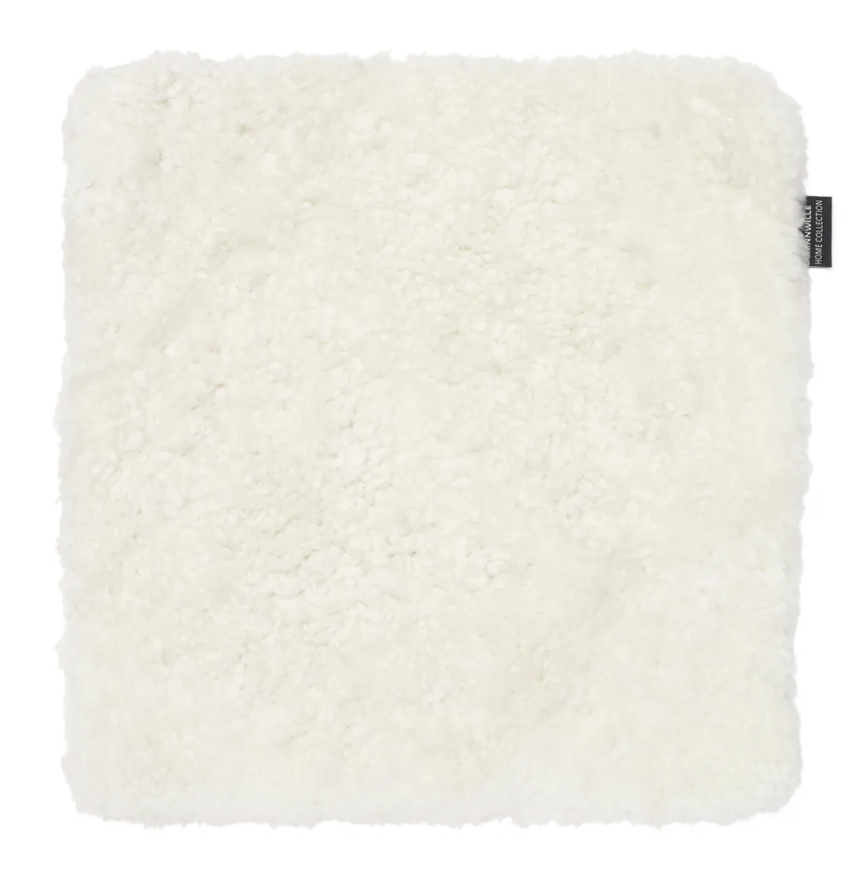 Istuintyyny CURLY 40x40 cm valkoinen