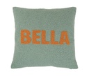Tyynynpäällinen Bella, vihreä, 45x45 cm