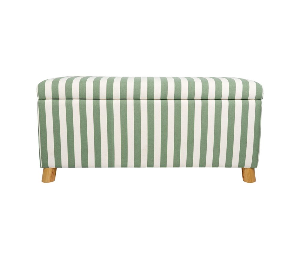 Säilytysrahi vihreä-valko raita