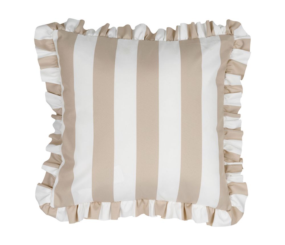Ulkotyynynpäällinen Summer beige-valko raita
