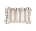Ulkotyynynpäällinen Summer beige-valko raita 30x50cm