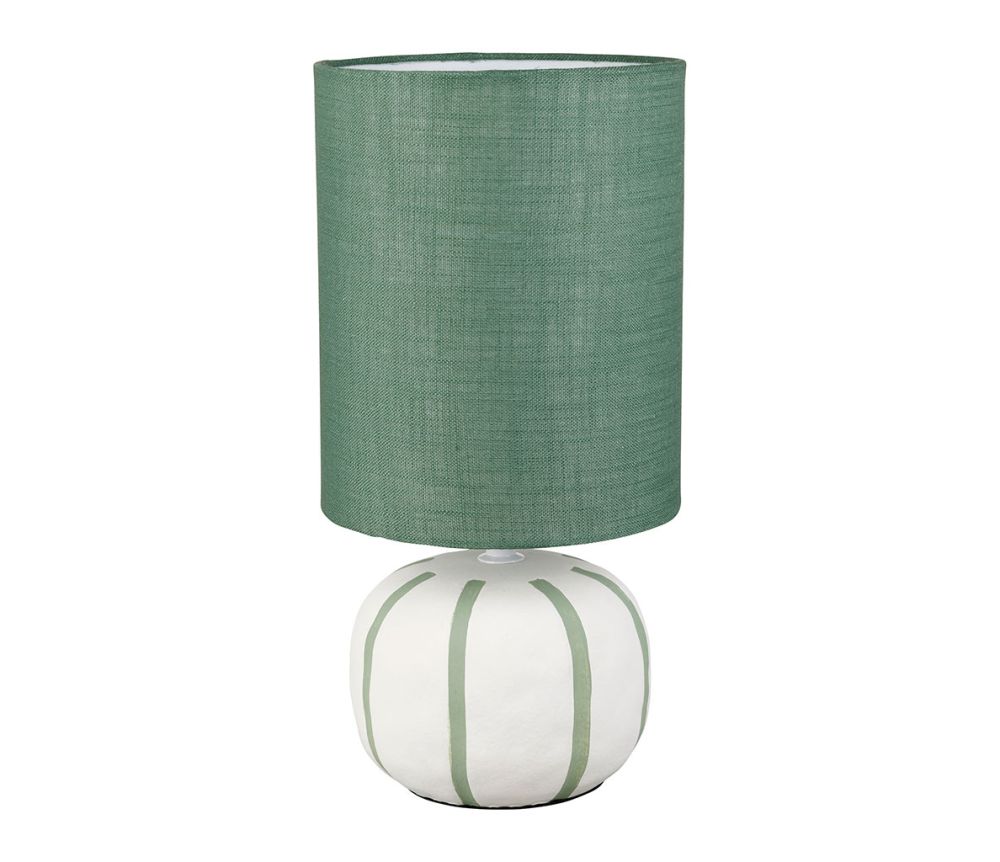 Pöytävalaisin Raita vihreä-valkoinen