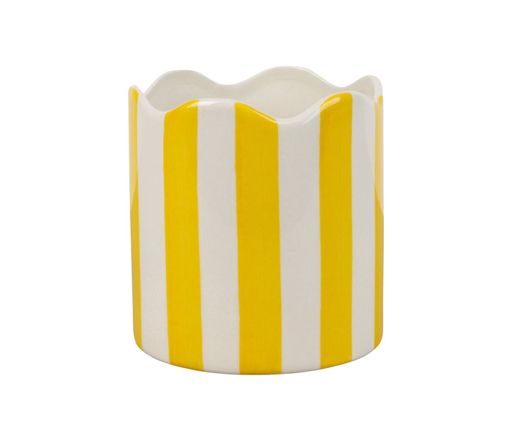 Kukkaruukku Raita keltainen pieni