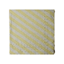 Paperiservetti Raita keltainen 33x33cm  