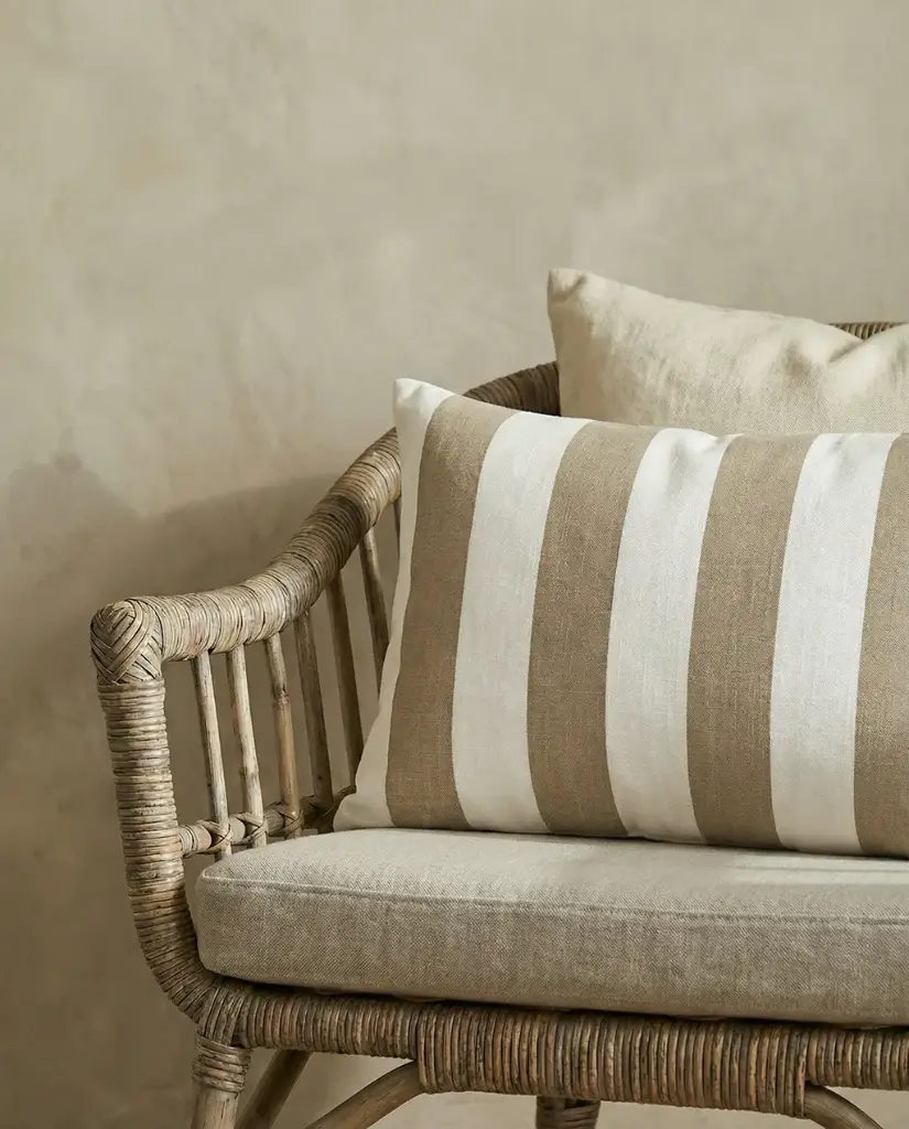 Tyynynpäällinen Beige Raita 40 x 60cm