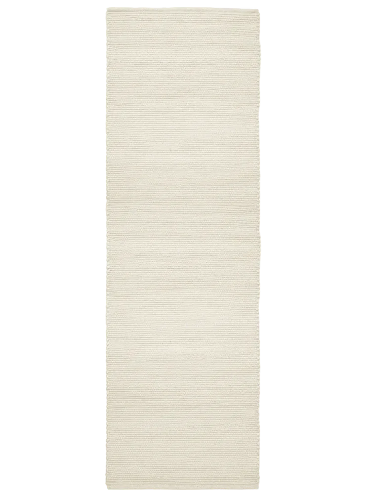 Käytävämatto Merinovilla valkoinen 250cm