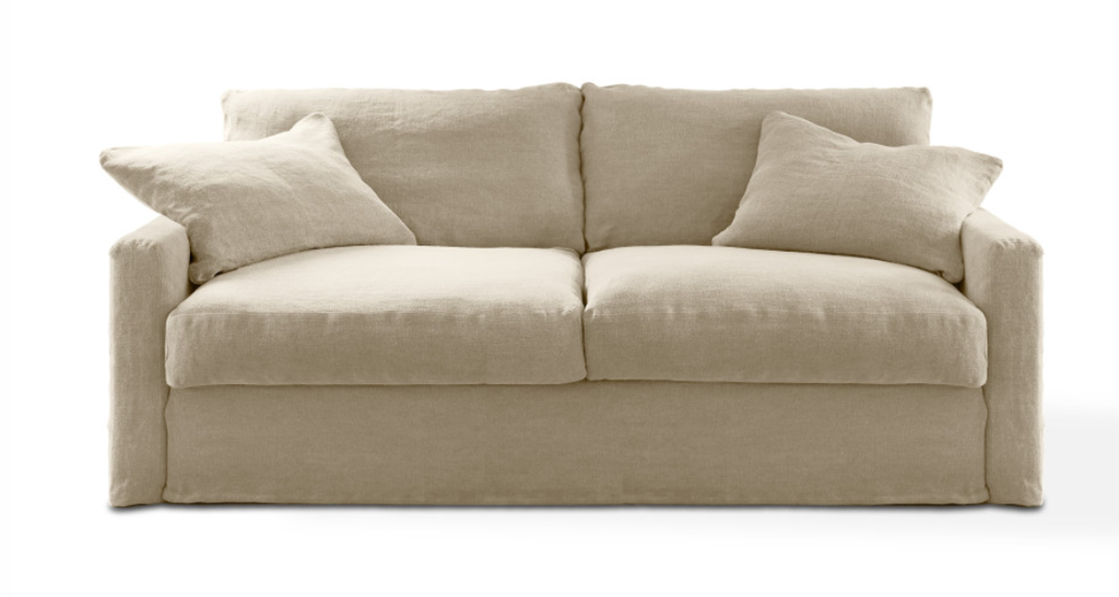 Vuodesohva ESTELLE 190cm Newlin pellava naturel